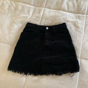 Brandy Melville corduroy  black skirt